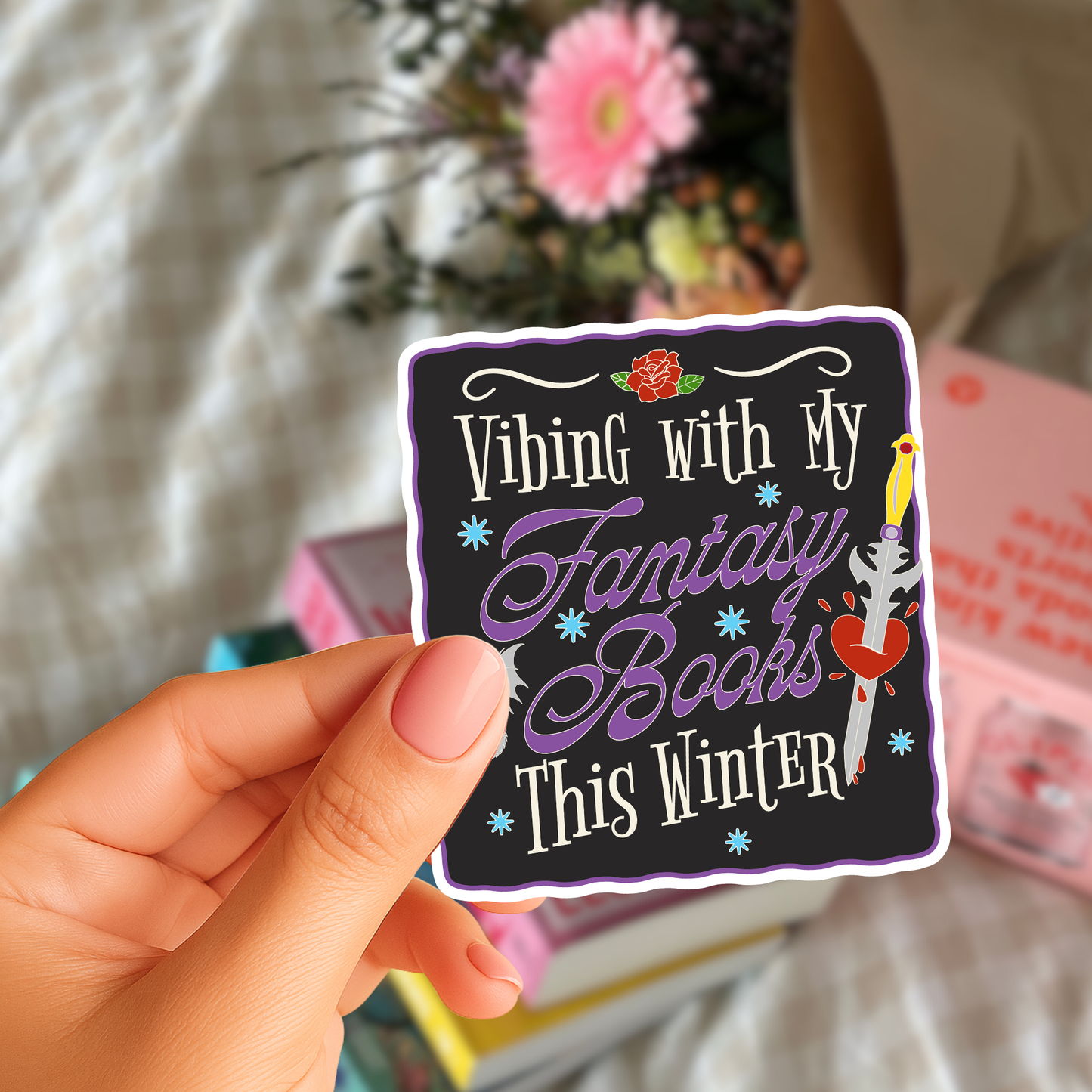 Vibing with My Books Stickers