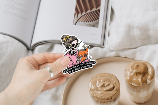Book Boyfriend Sticker – “Judging Men by My Book Boyfriends”