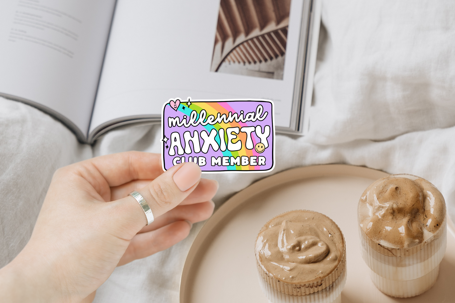 Millennial Anixiety Club Sticker