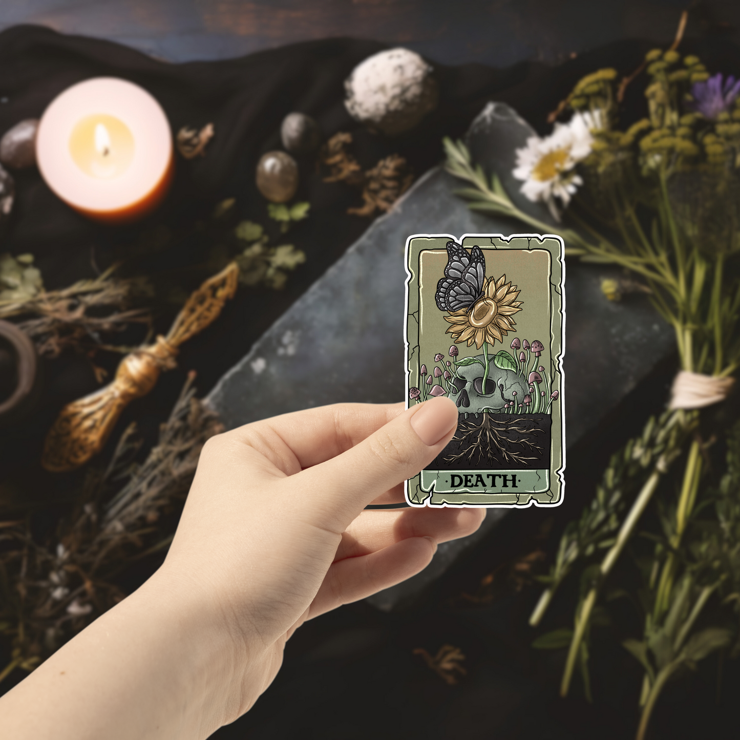 The Death Tarot Card Sticker