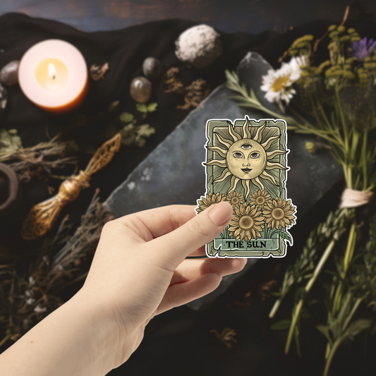 The Sun Tarot Card Sticker