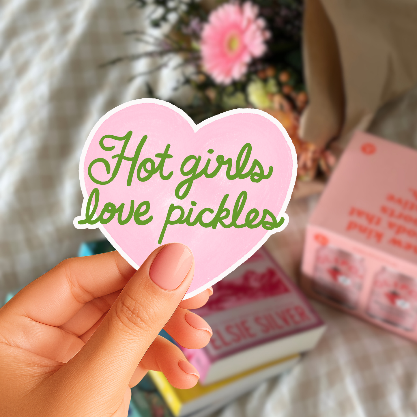 Hot Girls Love Pickles Sticker