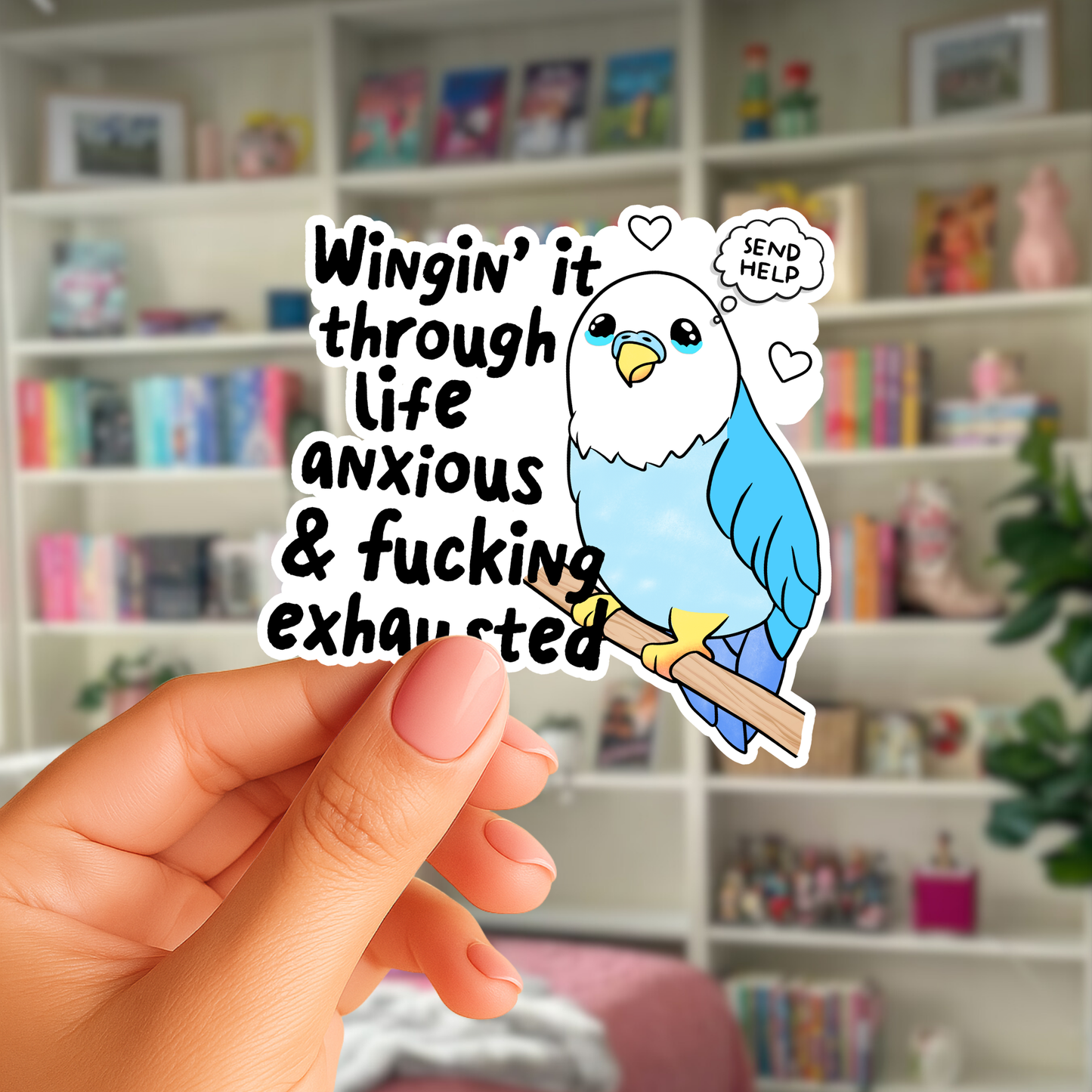 Winging it Through Life Sticker