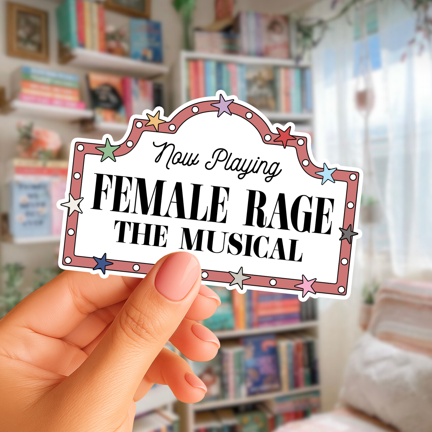 Female Rage Sticker