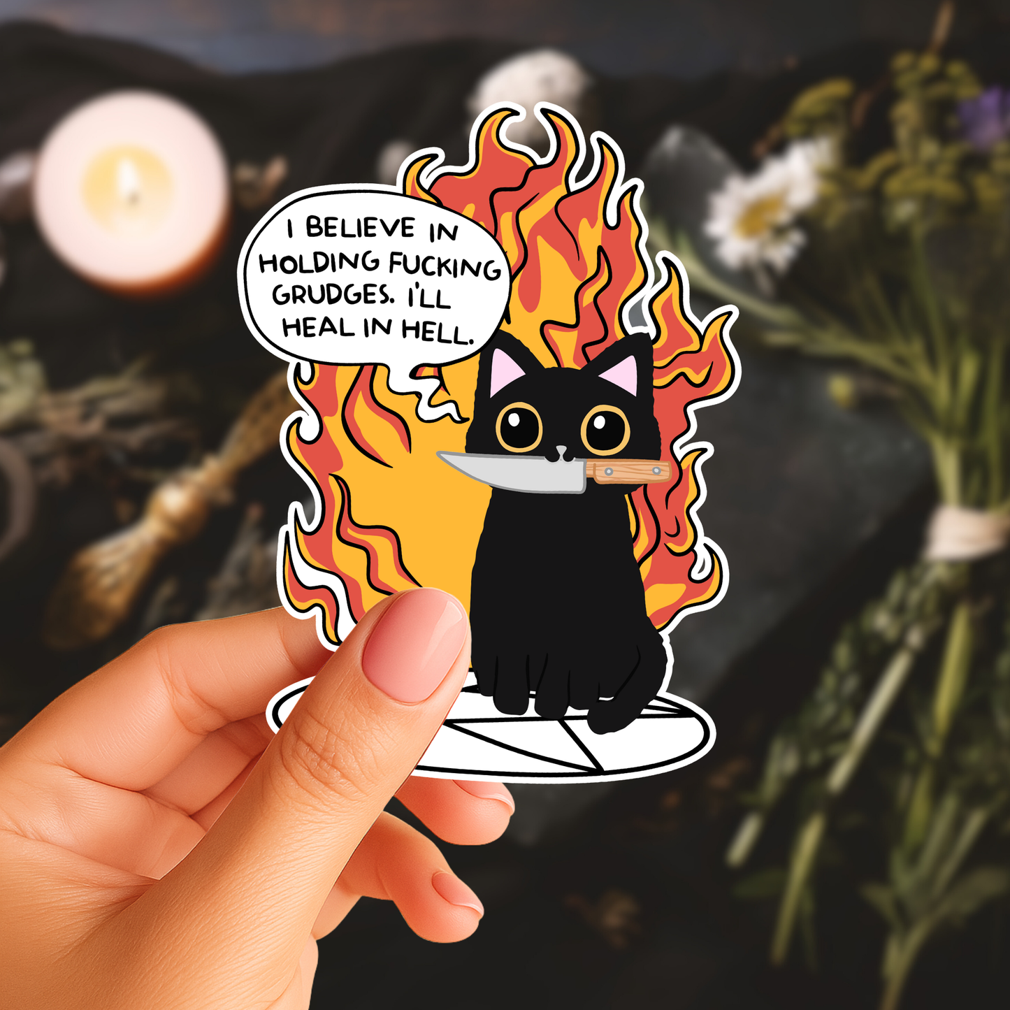 Holding Gruges Sticker