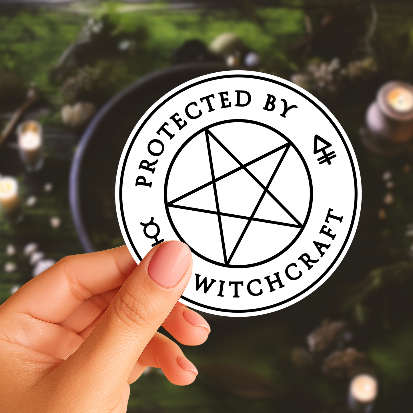 Protected By Witchcraft Sticker