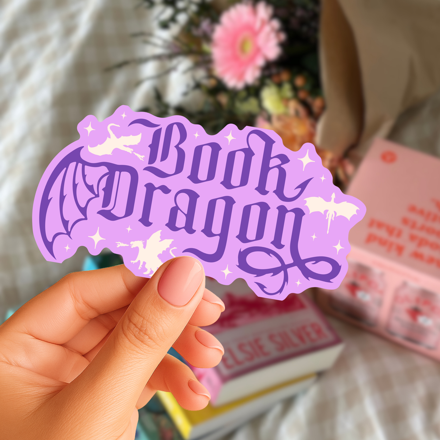 Book Dragon Sticker