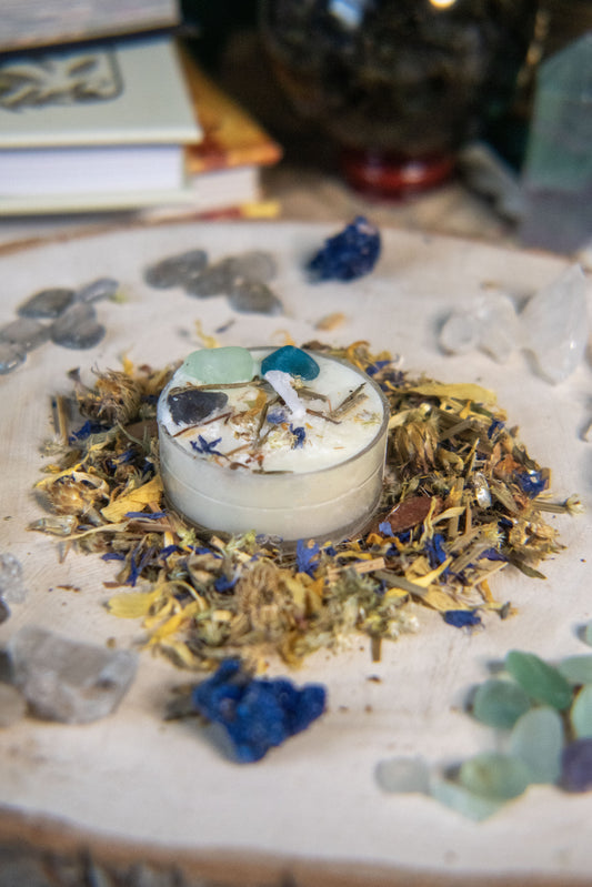 Psychic Abilities Spell Tealight Candle