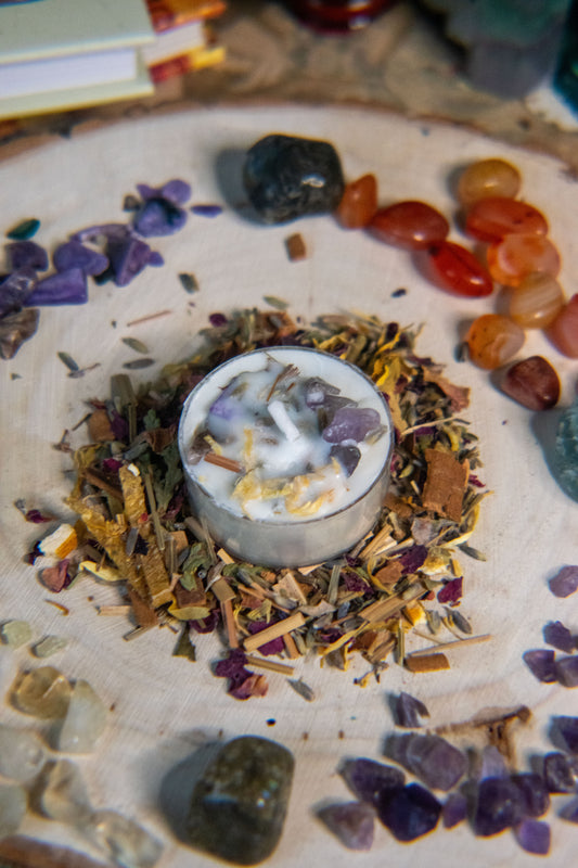 Road Opener Spell Tealight Candle