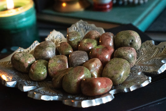 Unakite Crystal Tumble