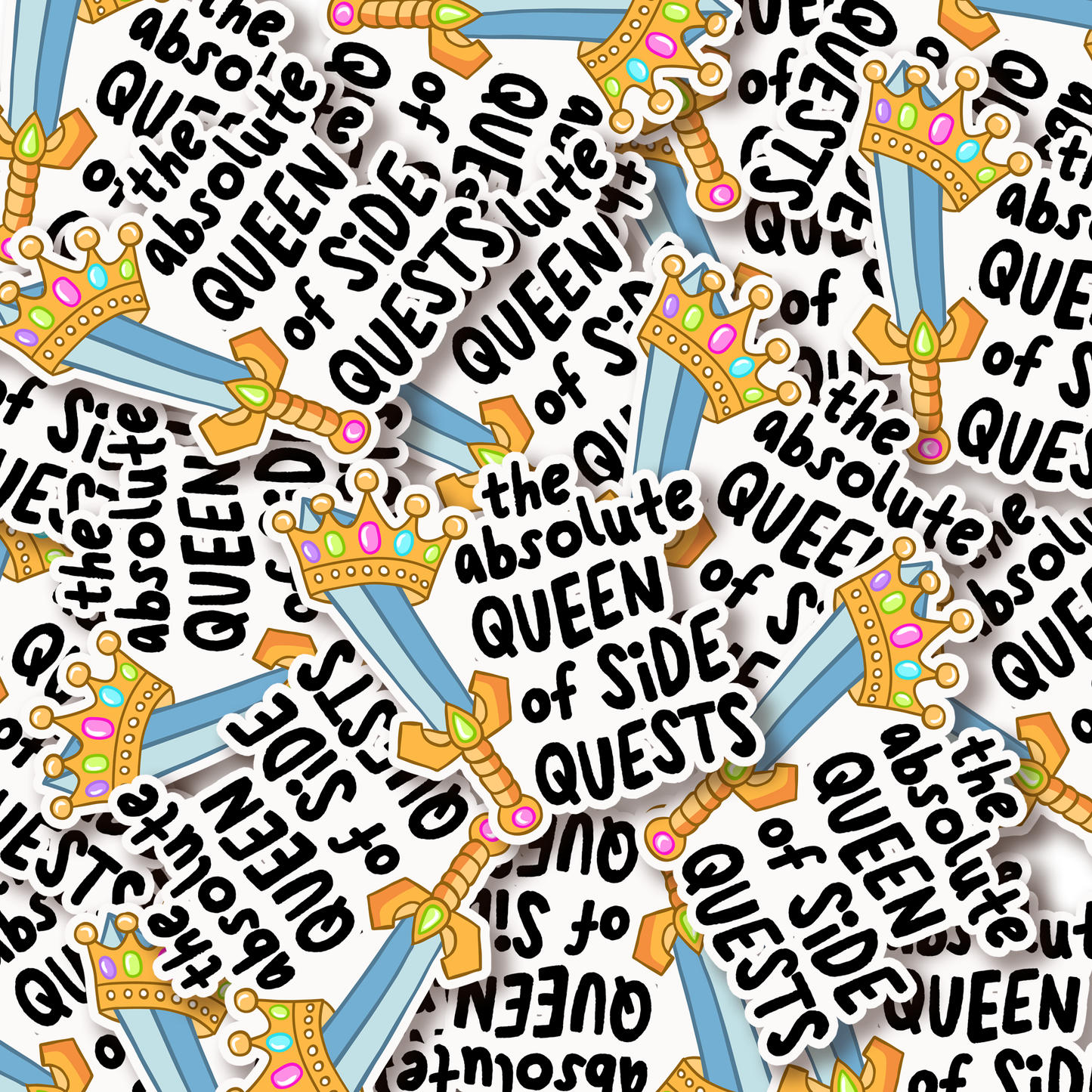 Queen of Side Quests Sticker