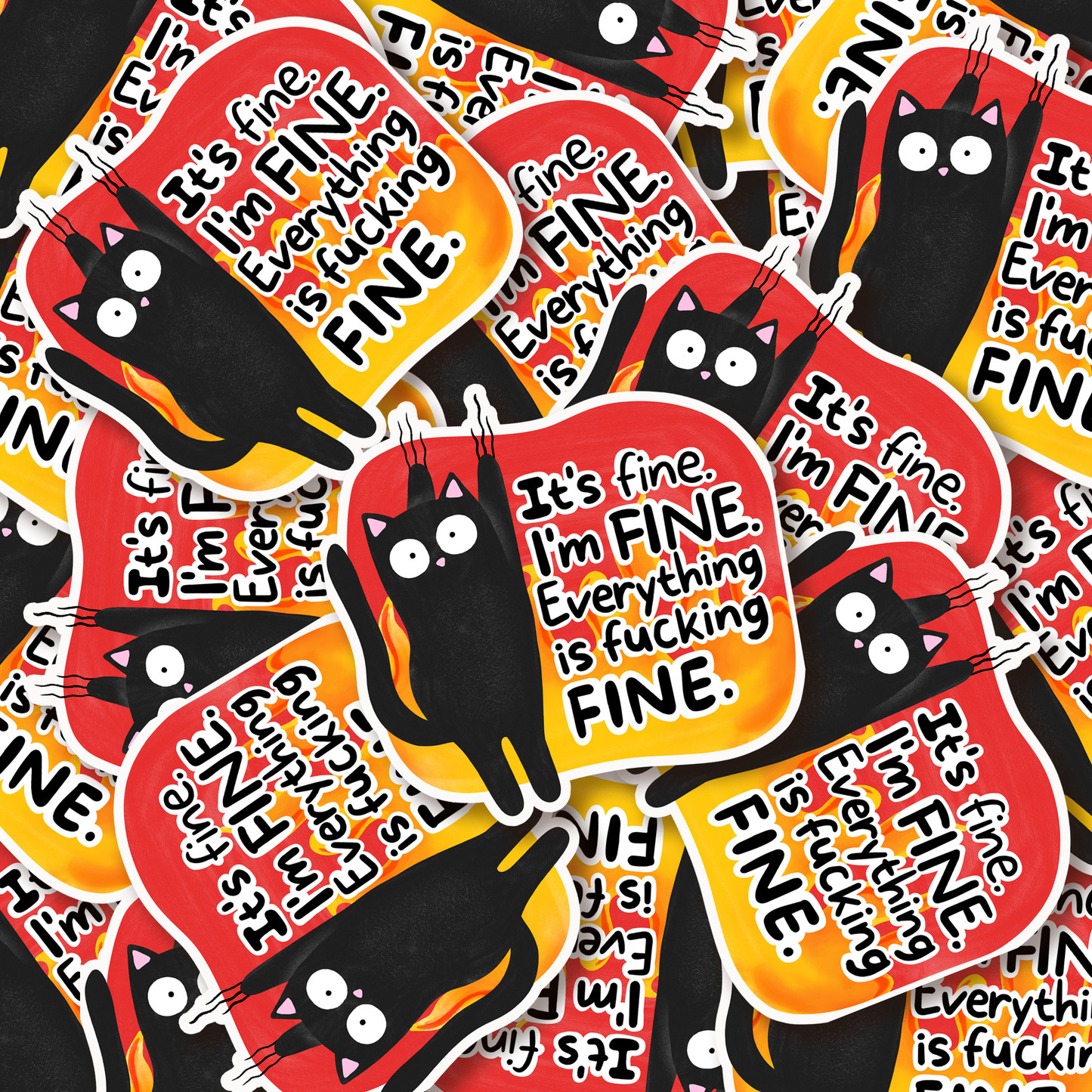 I'm Fine Sticker