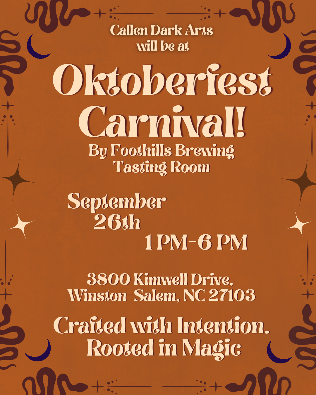 OKTOBERFEST CARNIVAL at Foothills Brewing Tasting Room