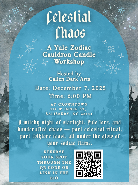 Celestial Chaos: A Yule Zodiac Candle Workshop