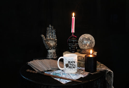 DEATH BEFORE DECAF Mug