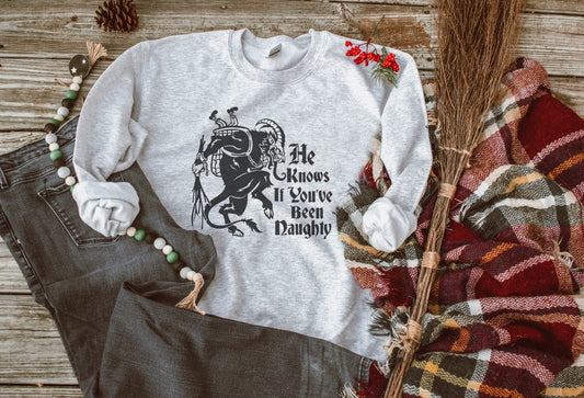 Krampus Know when you have been Naughty Sweatshirt