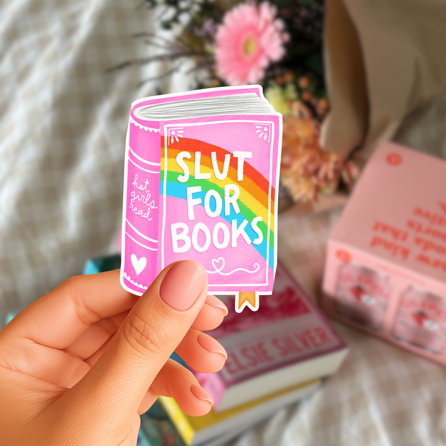 Slut for Books Sticker