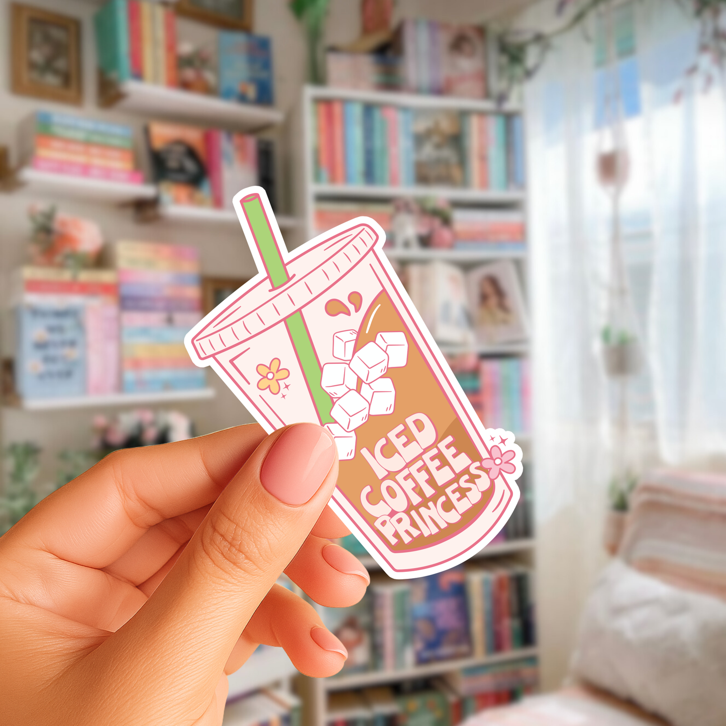 Iced Coffee Princess Sticker