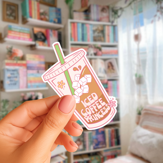 Iced Coffee Princess Sticker