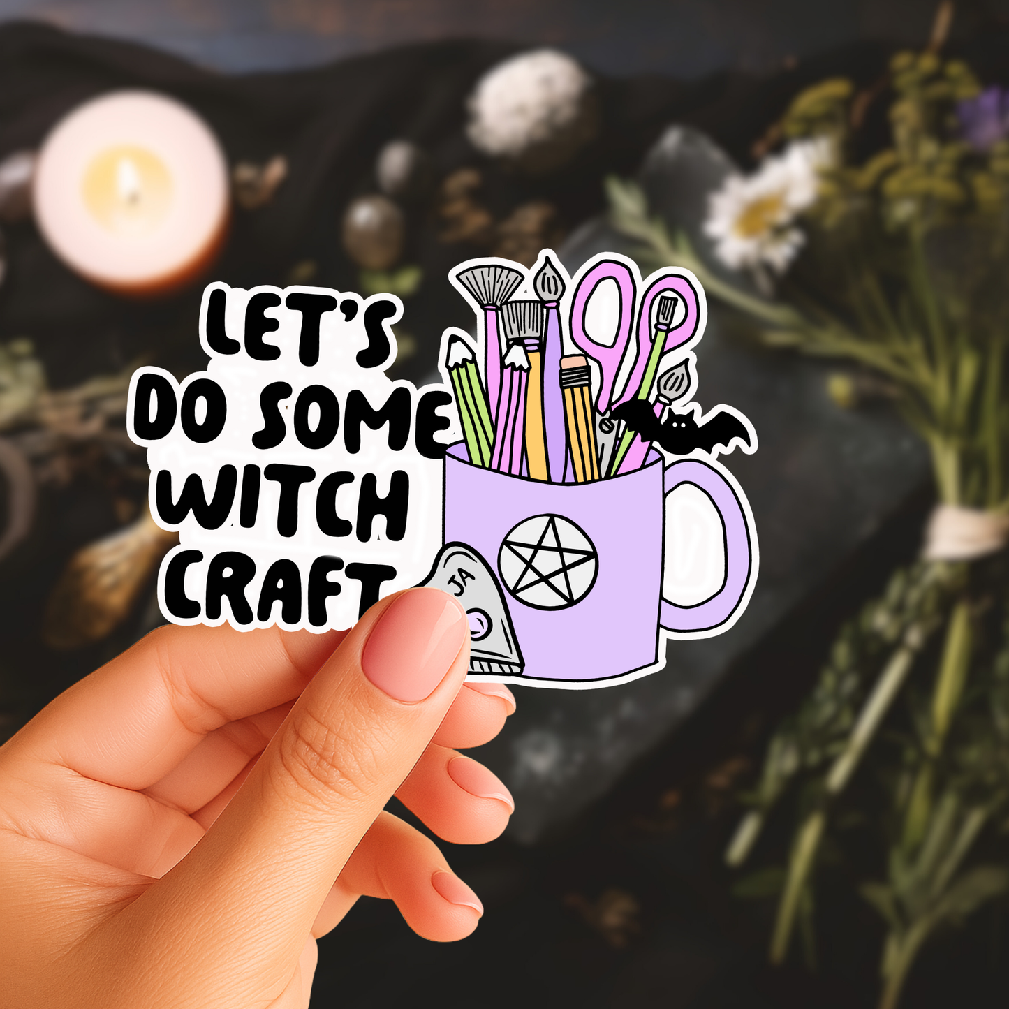 Lets to Witch Craft Sticker