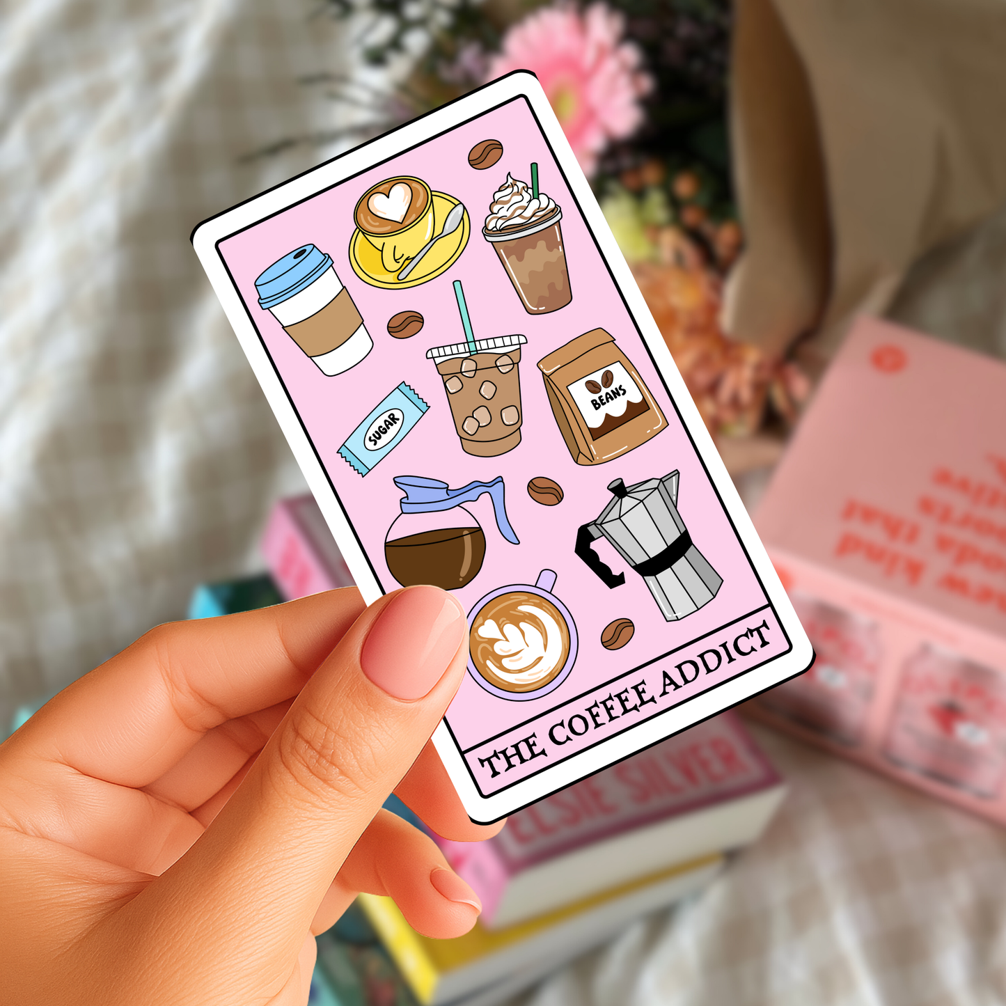 Coffee Addict Tarot Sticker