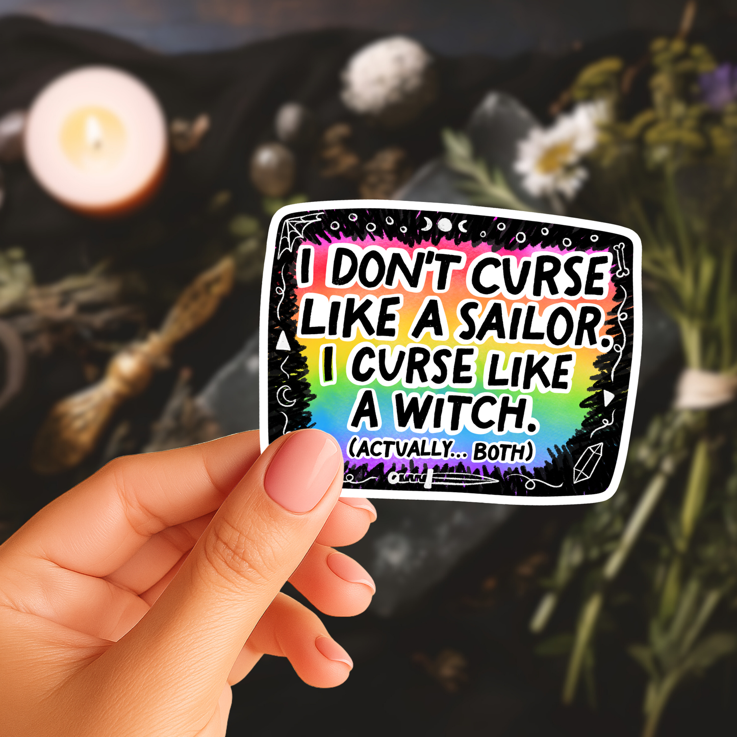 I Curse like a Witch Sticker