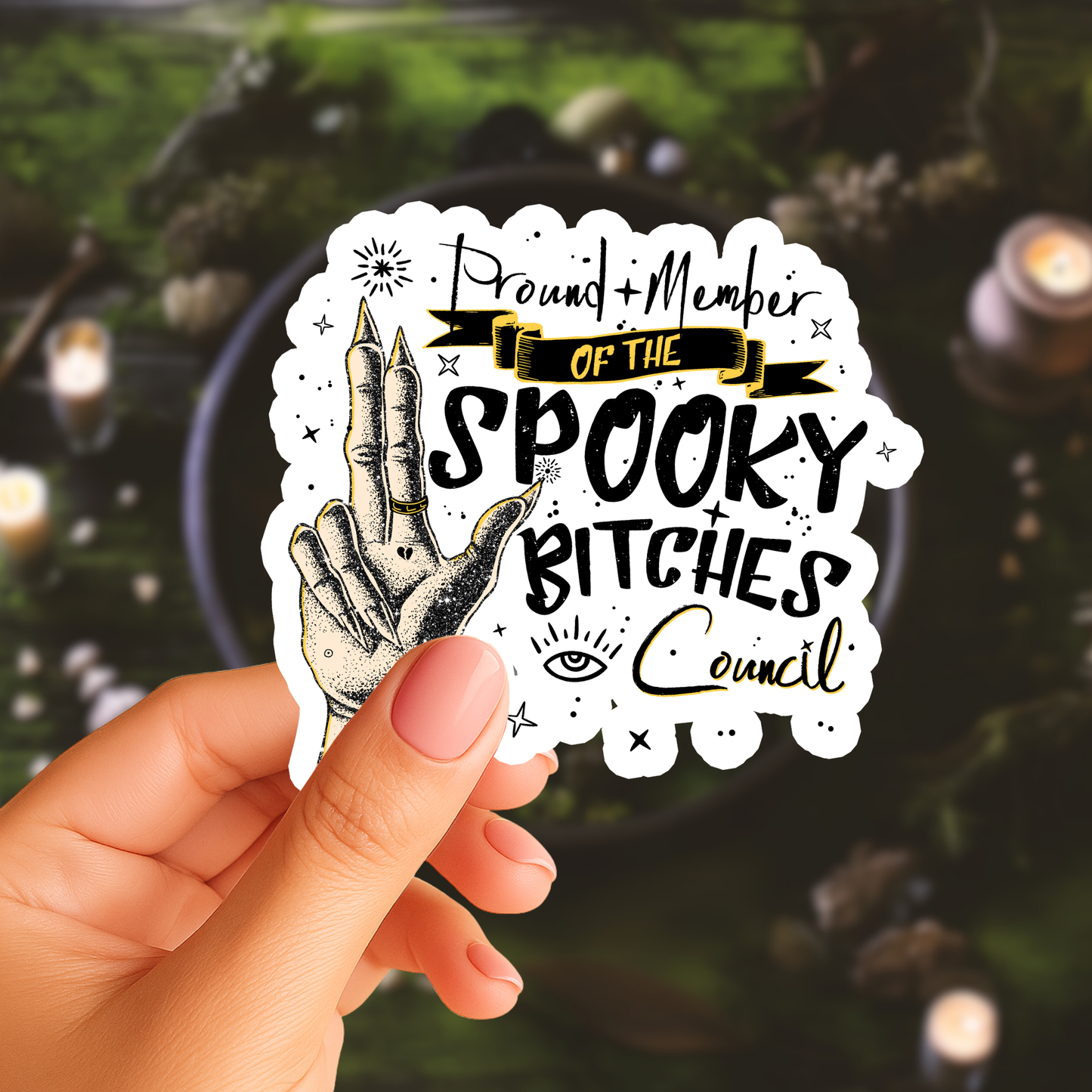 Spook Bitches Council Sticker