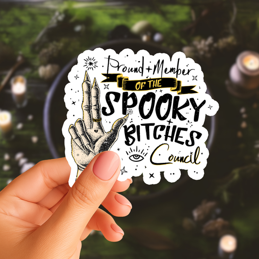 Spook Bitches Council Sticker