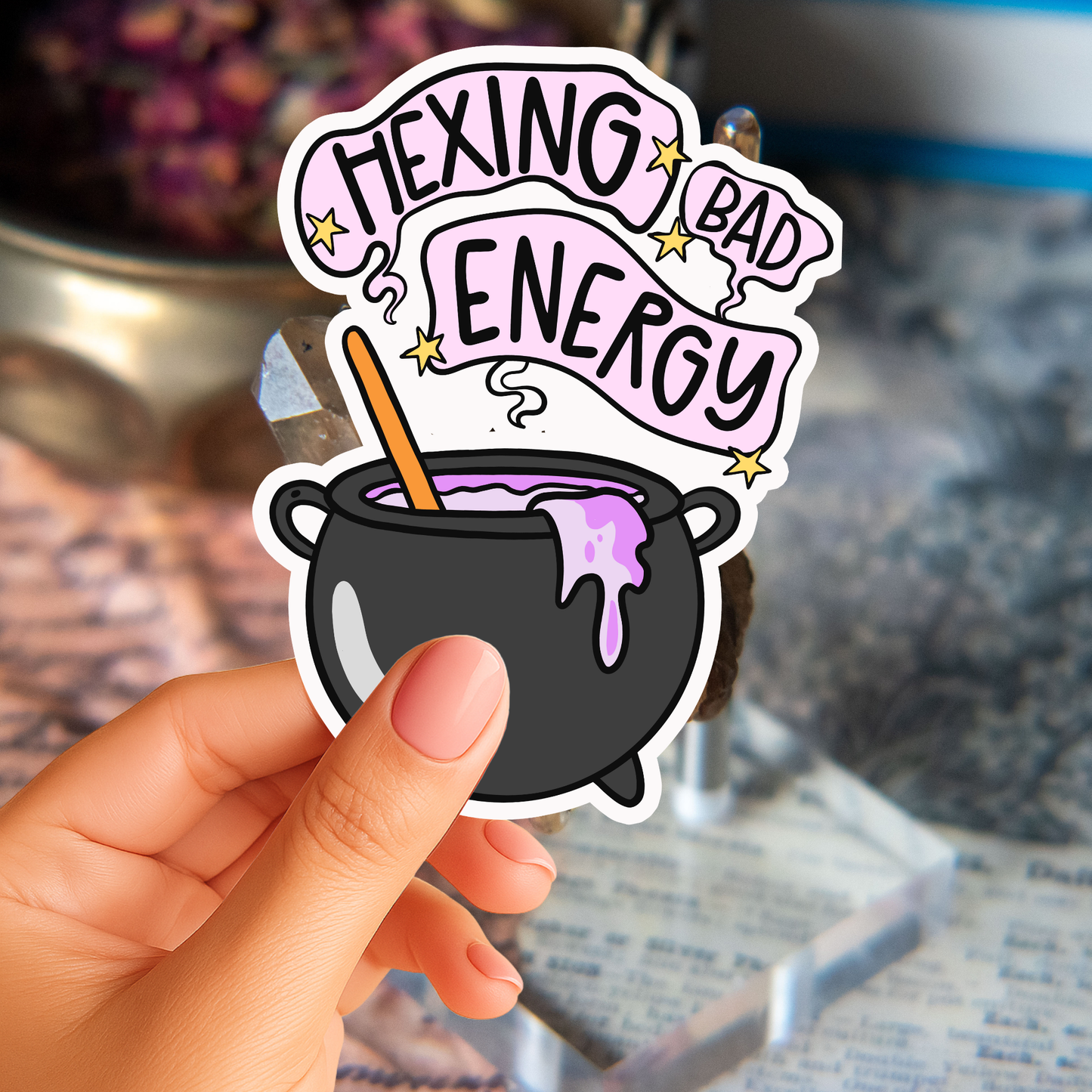 Hex Bad Energy Sticker