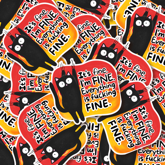 I'm Fine Sticker