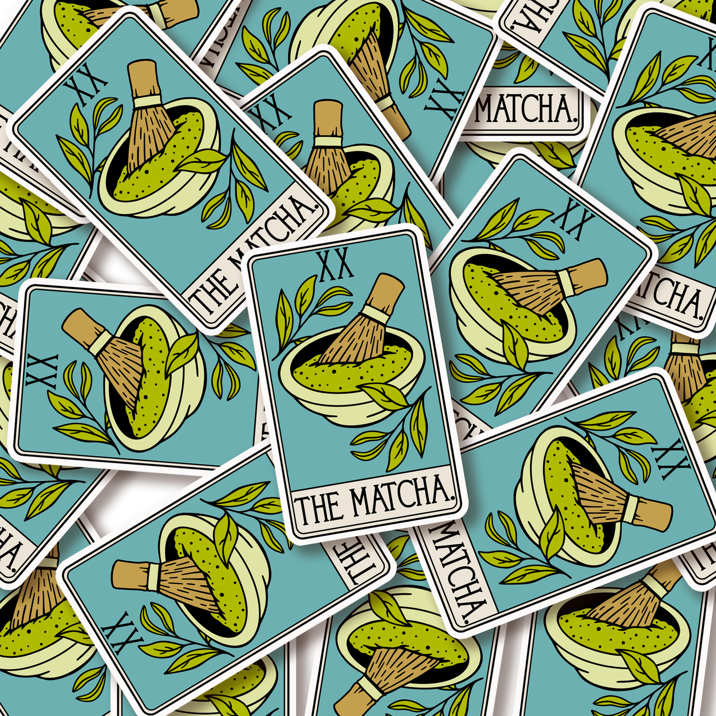 Tarot Matcha Sticker