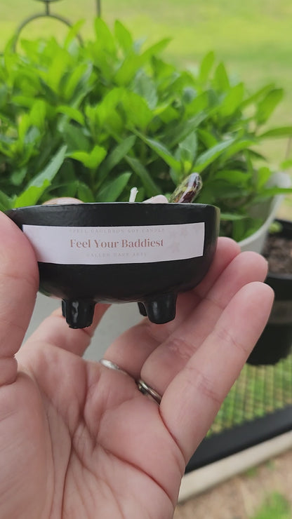 Feel Your Baddiest Mini Cauldron Soy Candle