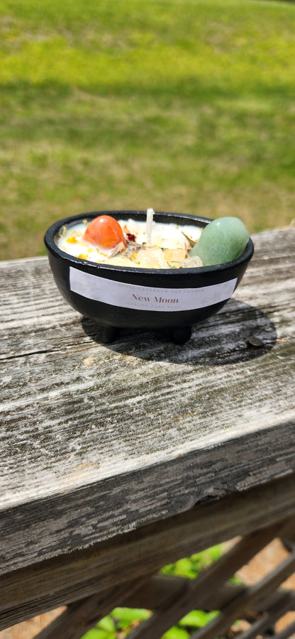 New Moon Mini Cauldron Soy Candle