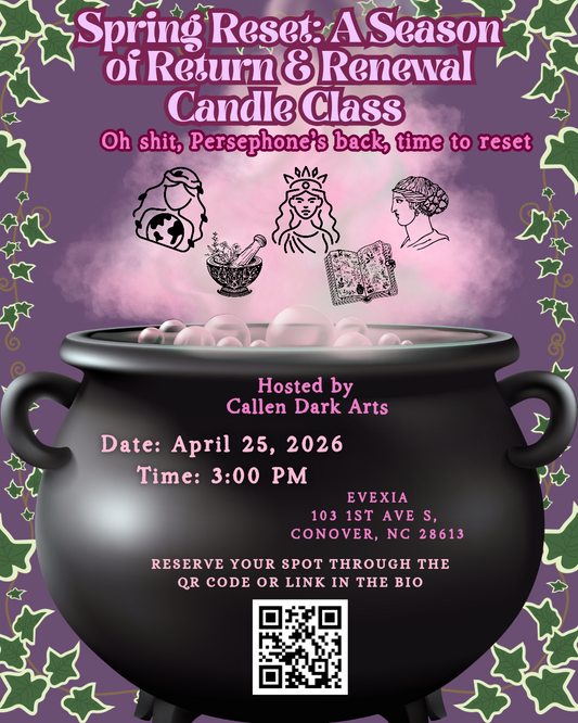 Spring Reset: A Season of Return & Renewal Candle Workshop